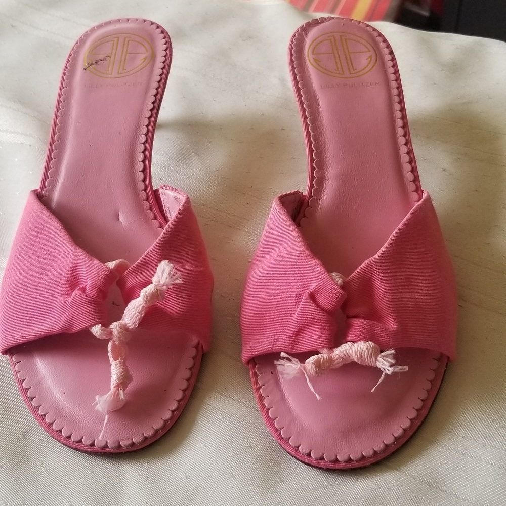 *PRE LOVED*  Lilly Pulitzer Kitten Heel Sandals